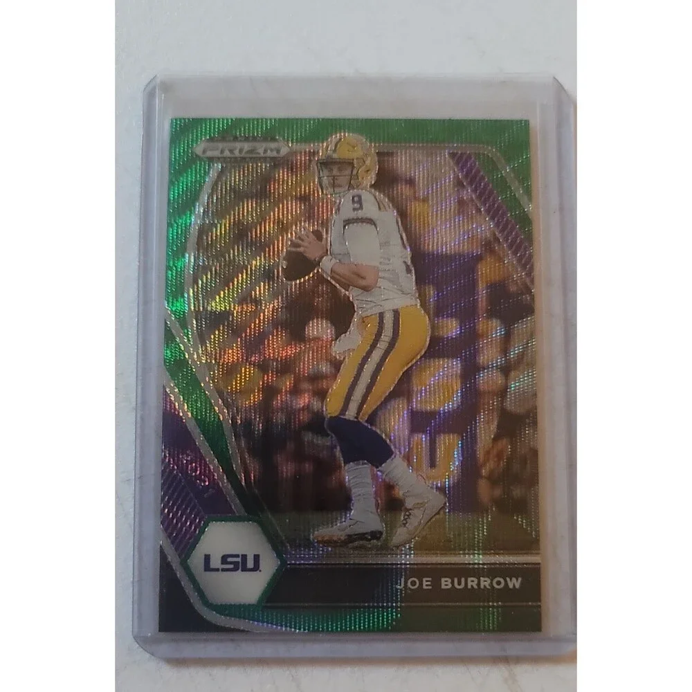 2021 Panini Prizm Draft Picks - Joe Burrow #3 Green Wave Prizm